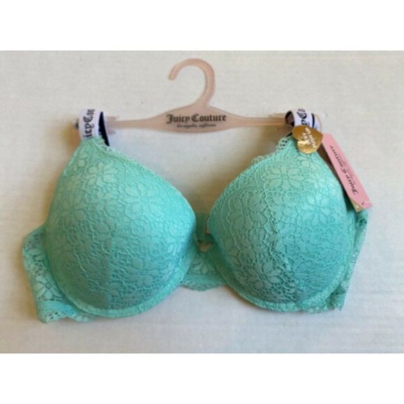 Juicy Couture Sexy Push Up Bra Mint To Be JC2006H - Picture 1 of 9